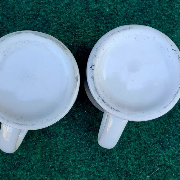 (2) VTG Minnesconsin Coffee Cup Mug Diner Heavy White/Black 12oz USA - Picture 8 of 11